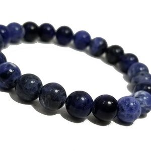 Sodalite Gemstone Bead Bracelet